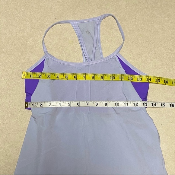Lululemon 2 in 1 Tank top lavender purple Size 8 - Picture 7 of 8